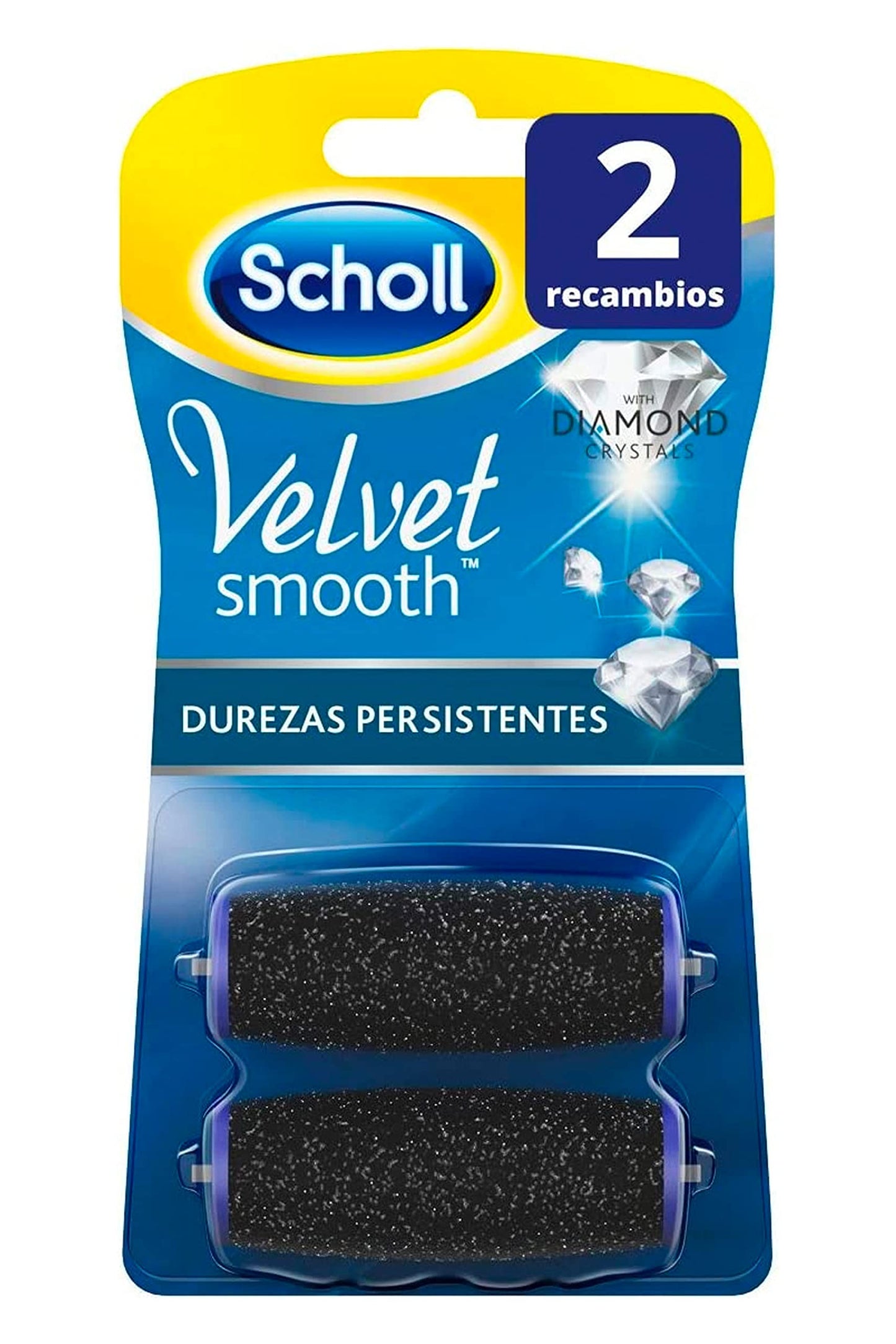Scholl Velvet Smooth - Recambio Lima para Pies, 2 Unidades