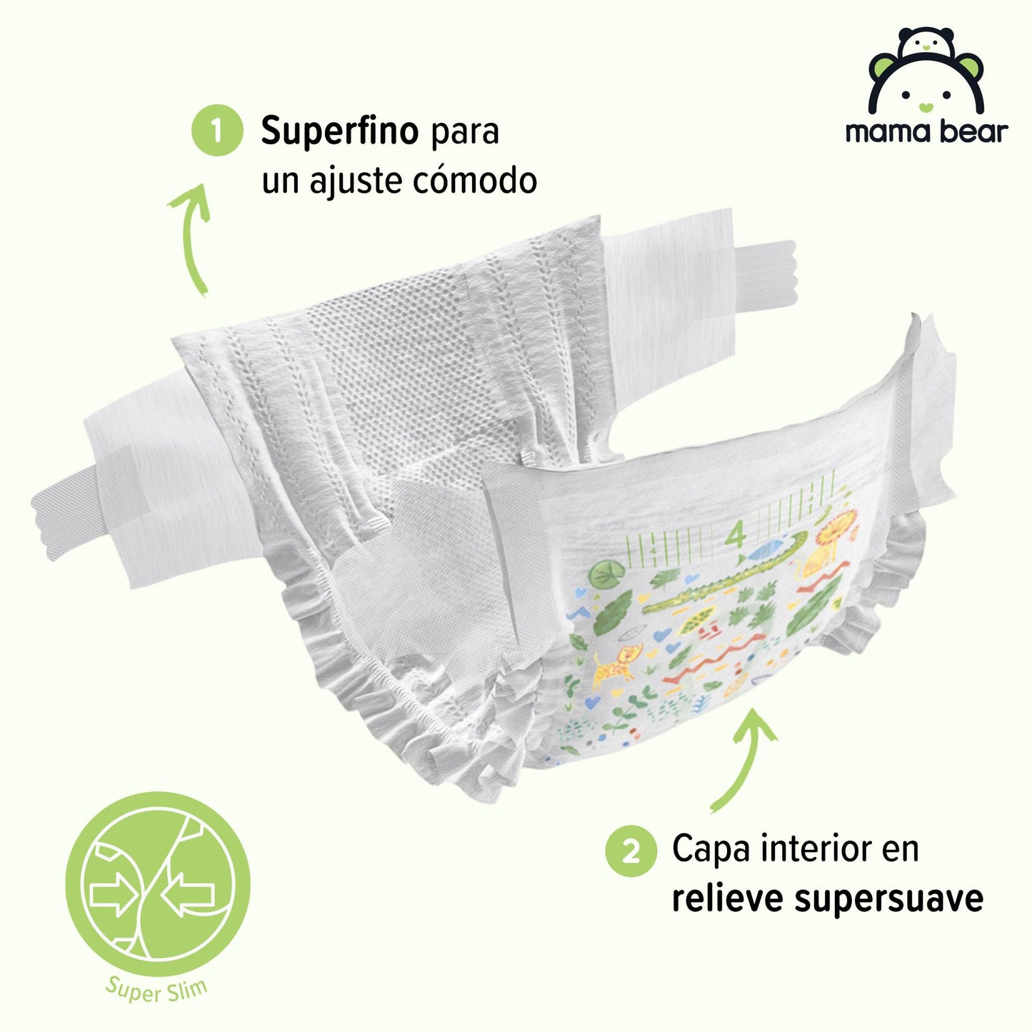 Mama Bear Pañales Ultra-Secos Talla 4 (8-14 kg) - 168 Uds