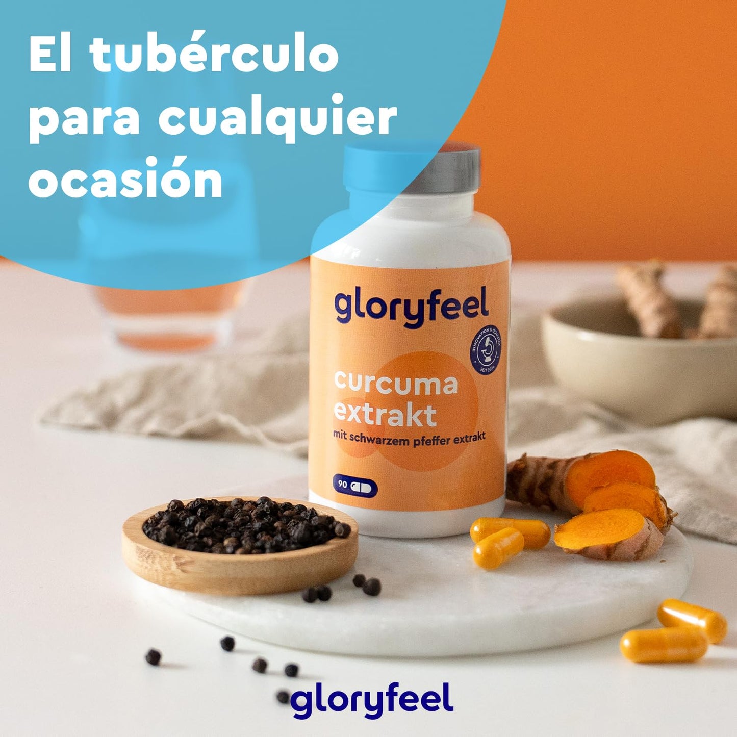 Cúrcuma Extracto 17000 mg - 95% Curcumina y Piperina - Vegano