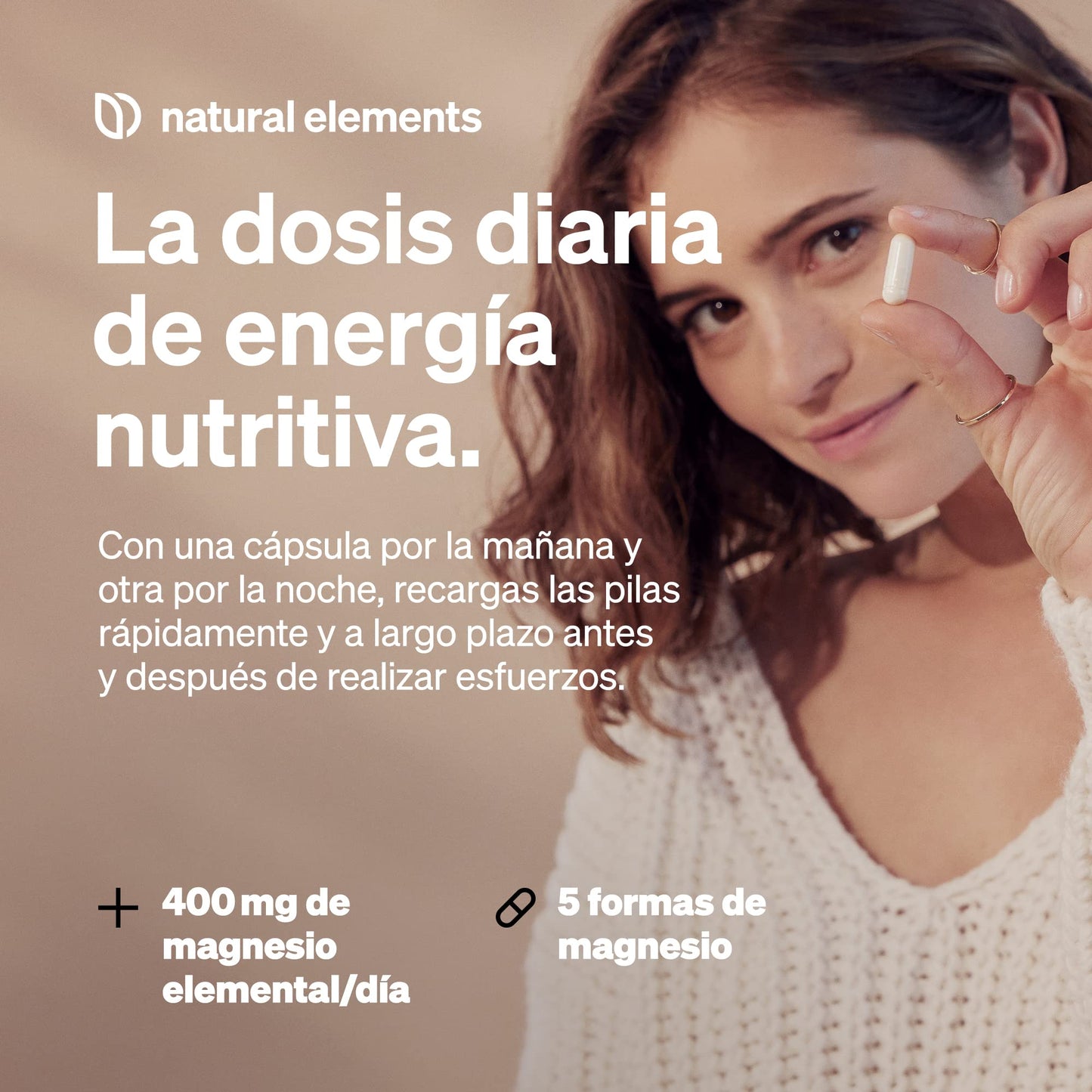 Magnesium Complex – Premium: 5 compounds – citrate + bisglycinate + magnesium oxide – 400mg per daily dose – Laboratory tested, vegan