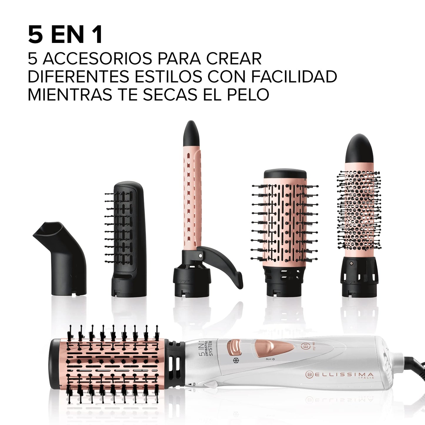 Bellissima My Pro Diffon Ceramic - Difusor de Aire Caliente para Rizos Definidos sin Encrespamiento, 700W