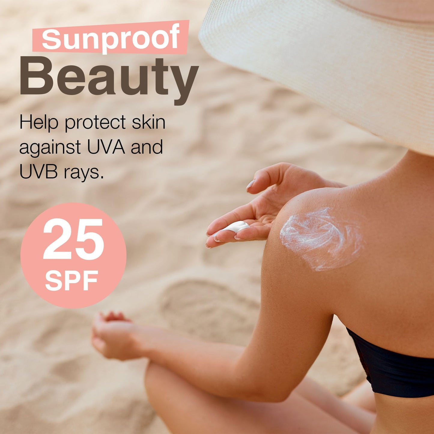 Mineral Sunscreen SPF 25 - With Natural, Mineral & Organic Ingredients - Non-Nano, Non-Toxic Zinc Sunscreen Gentle Enough for Kids & Babies Skin. Reef Safe.