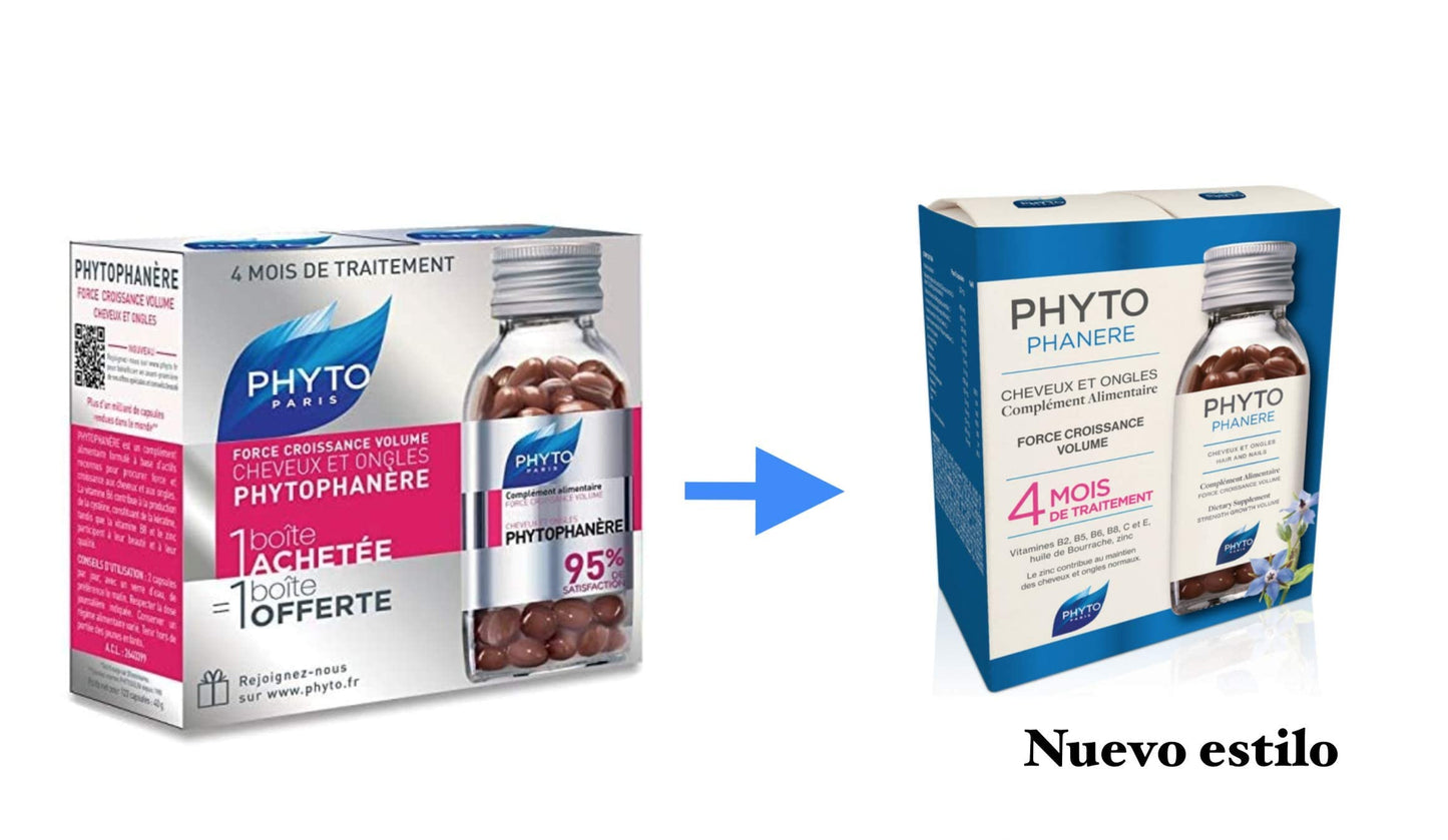 Phyto Phytophanere - Food supplement for hair and nails - 4 months of treatment - In capsules of 120 + 120