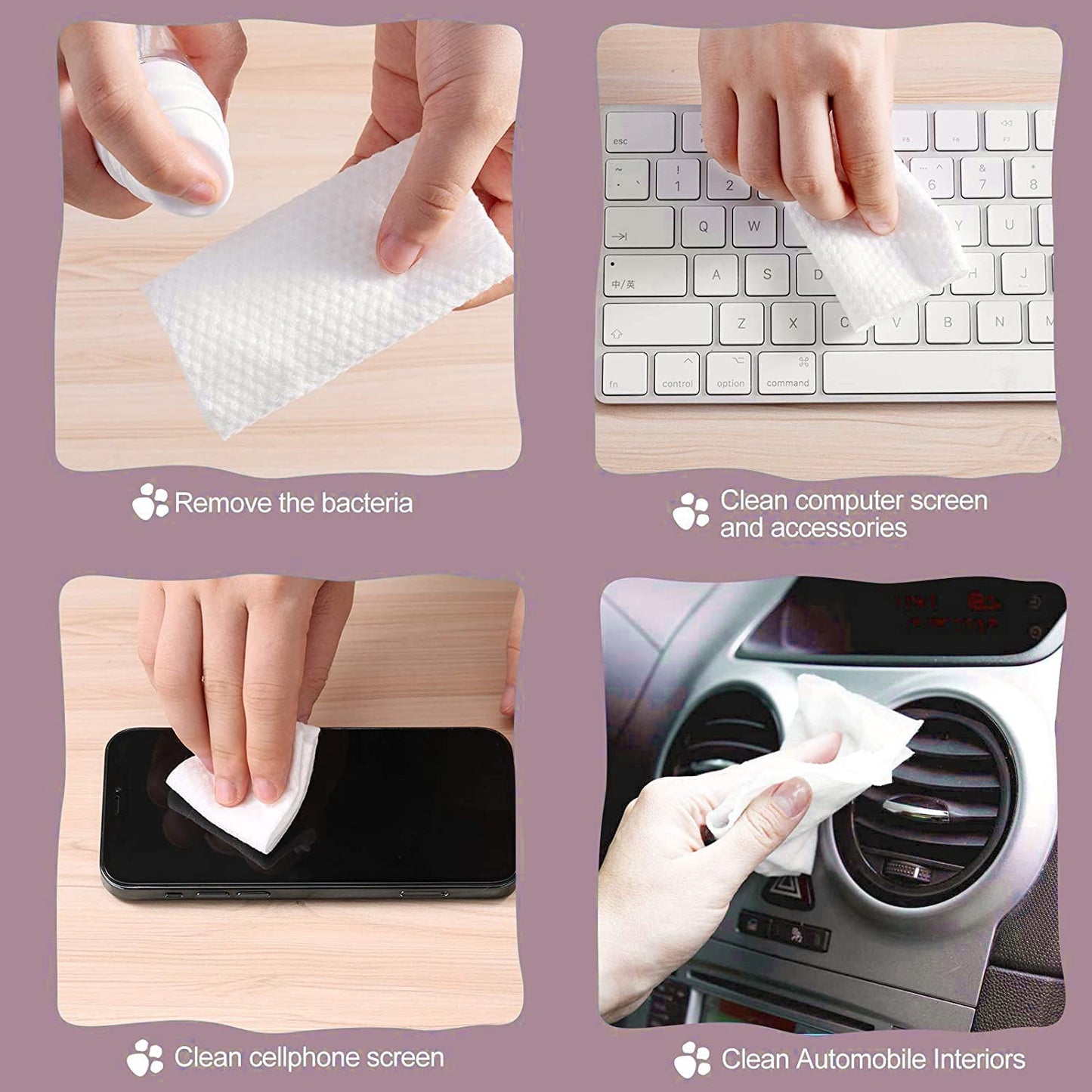 Disposable Towels, 100 Disposable Facial Wipes, Units Deep Cleaning Dry Wipes, Suitable for Sensitive Skin, Makeup Remover Wipes