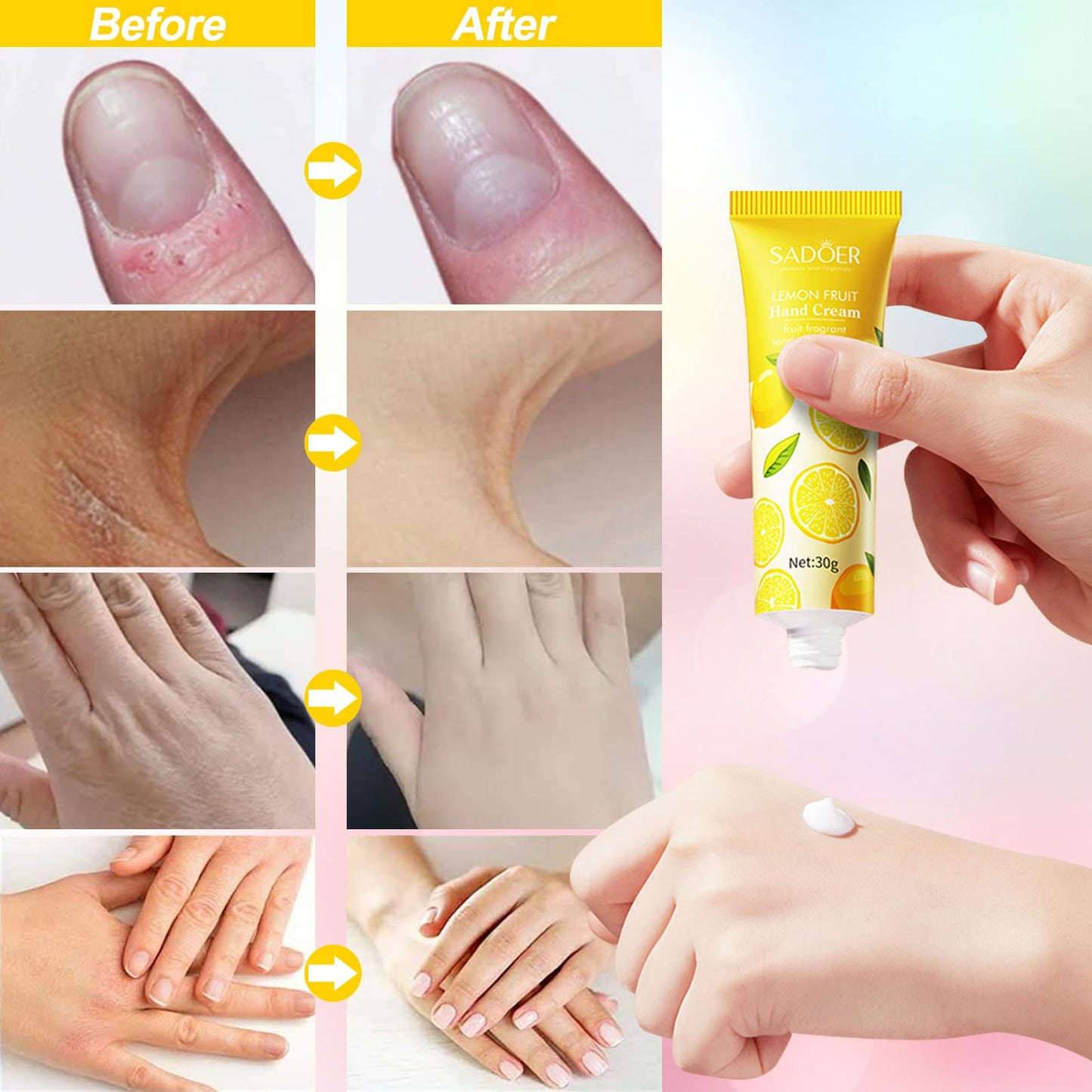 Pack de 14 Cremas de Manos Hidratantes - 7 Fragancias, 420ml