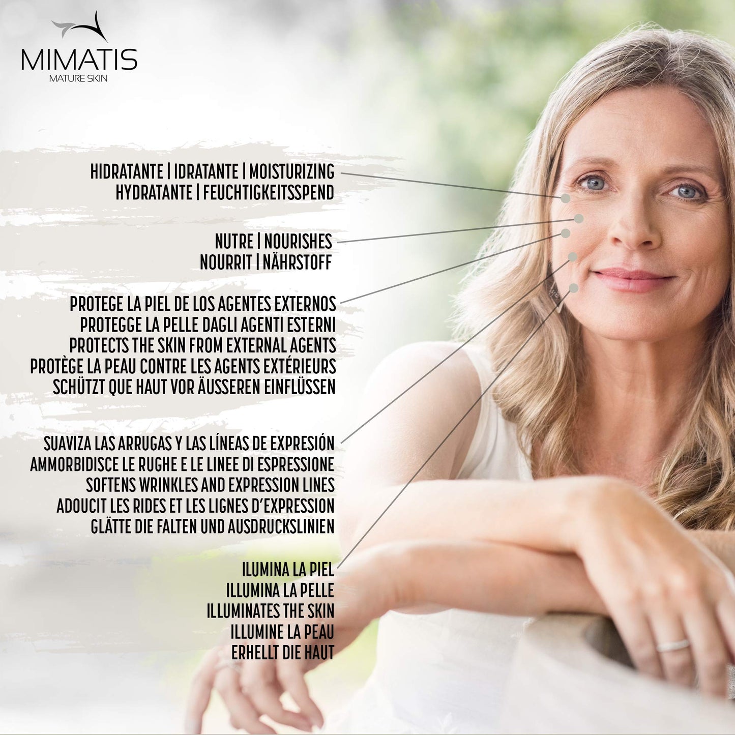 Vitamin C Serum +40 Years Mature Skin Hyaluronic Acid and Facial Collagen Anti-Wrinkle and Illuminating Face and Eye Contour for Women and Men - From Spain