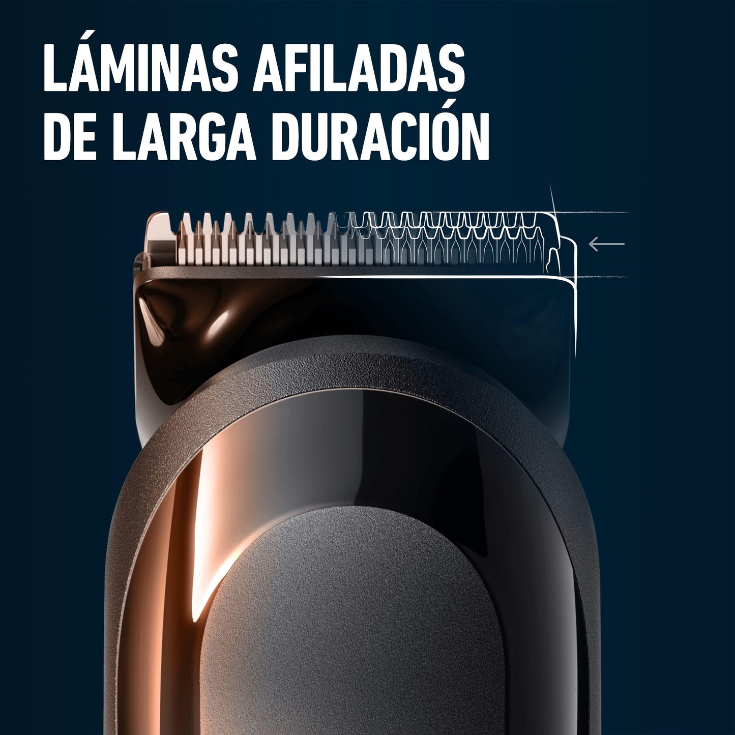 King C. Gillette Recortadora de Barba Inalámbrica con 3 Peines