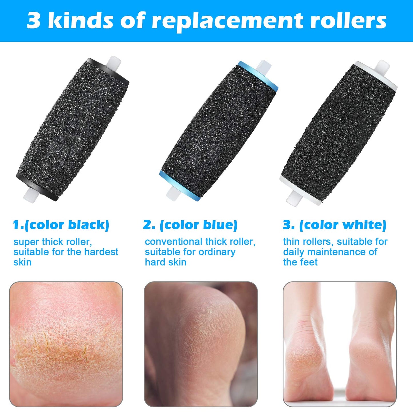 Jorest Recambio Compatible Scholl Velvet Smooth (10/20 Pzas) - 3 Rugosidades