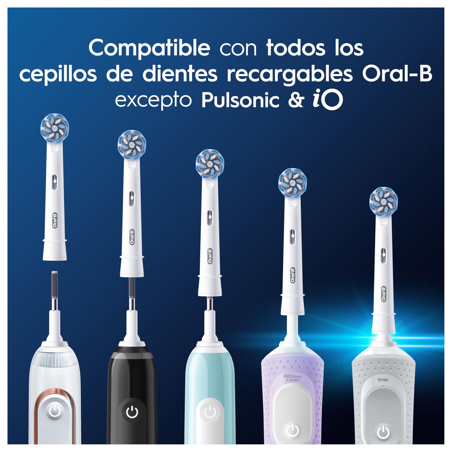 Oral-B Pro CrossAction Recambios Cepillo Eléctrico - Pack 12 Cabezales