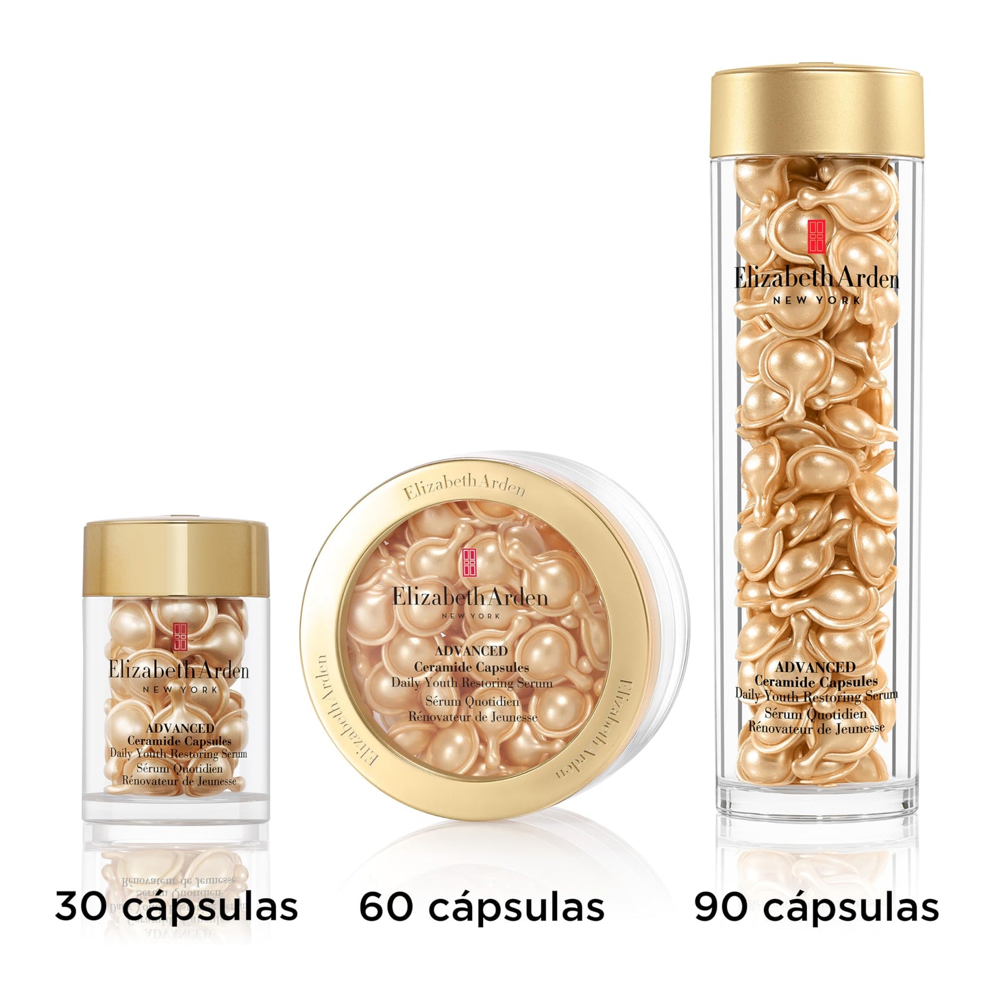 Elizabeth Arden - Vitamin C and Ceramide Serum Capsules, Stimulate and Prolong Luminosity, Reduce Skin Aging, Single Dose, Apply 1 a Day - 30 Capsules