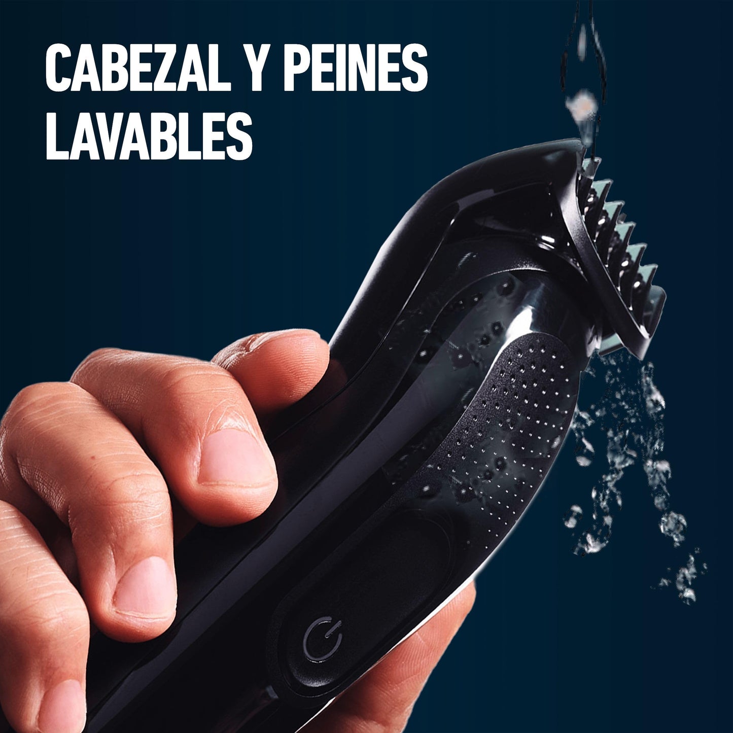King C. Gillette Recortadora de Barba Inalámbrica con 3 Peines