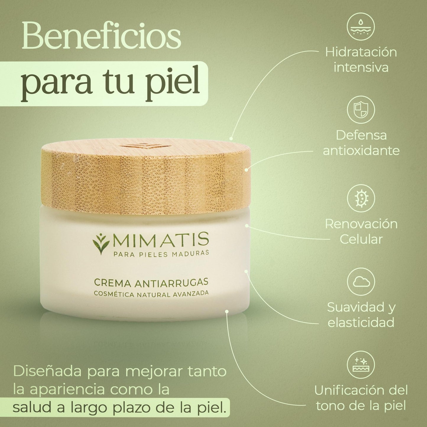 Crema Antiarrugas Natural Día y Noche con Vitamina C y Bakuchiol