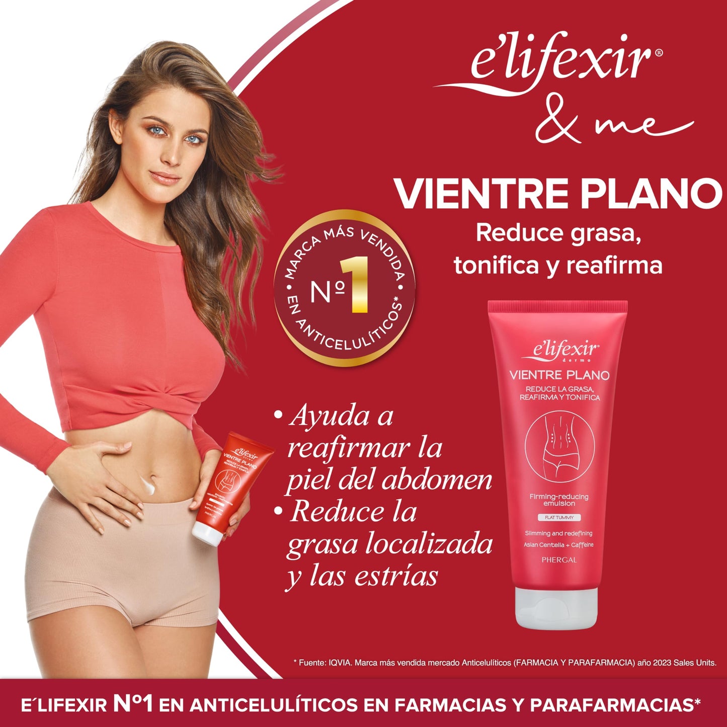 Elifexir Vientre Plano Gel Reductor Abdomen - Quema Grasas y Reafirma