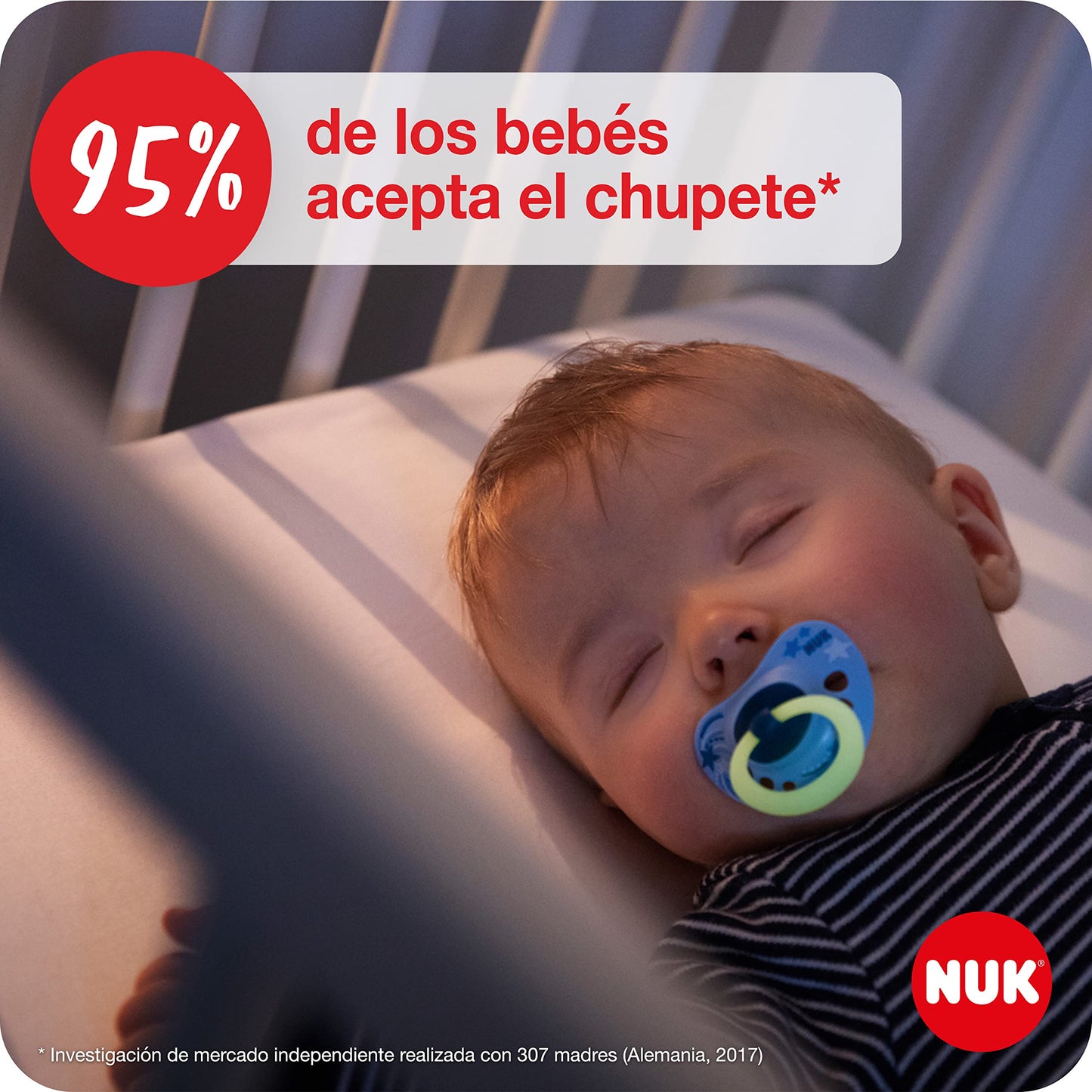 NUK Signature Chupetes Day & Night 18-36 Meses - 4 Uds, Brilla en la Oscuridad