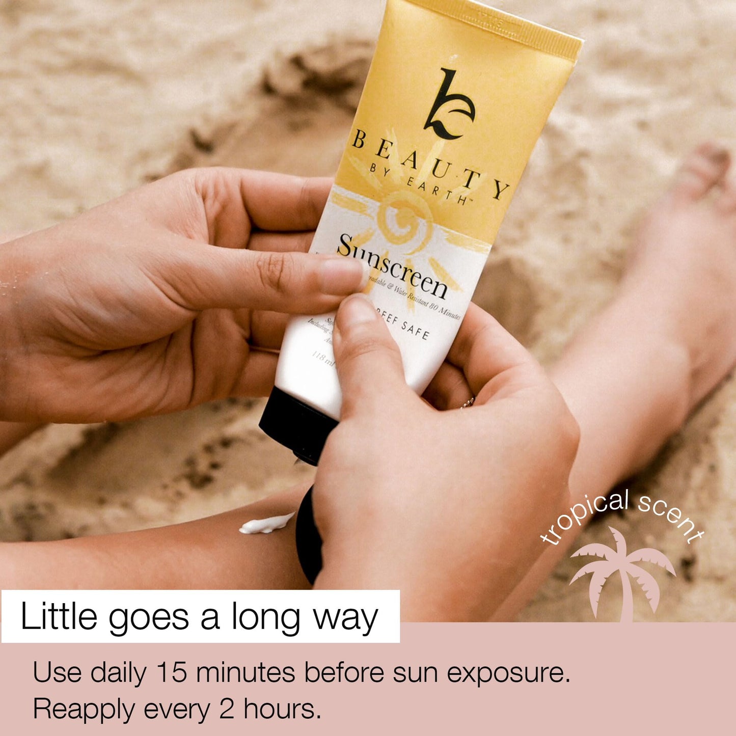 Mineral Sunscreen SPF 25 - With Natural, Mineral & Organic Ingredients - Non-Nano, Non-Toxic Zinc Sunscreen Gentle Enough for Kids & Babies Skin. Reef Safe.