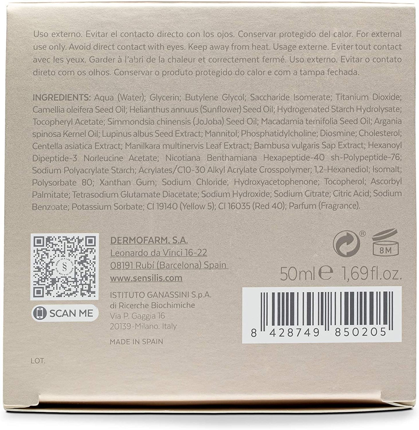 Sensilis Eternalist A.G.E. Mascarilla Facial Noche Antiedad 50 ml