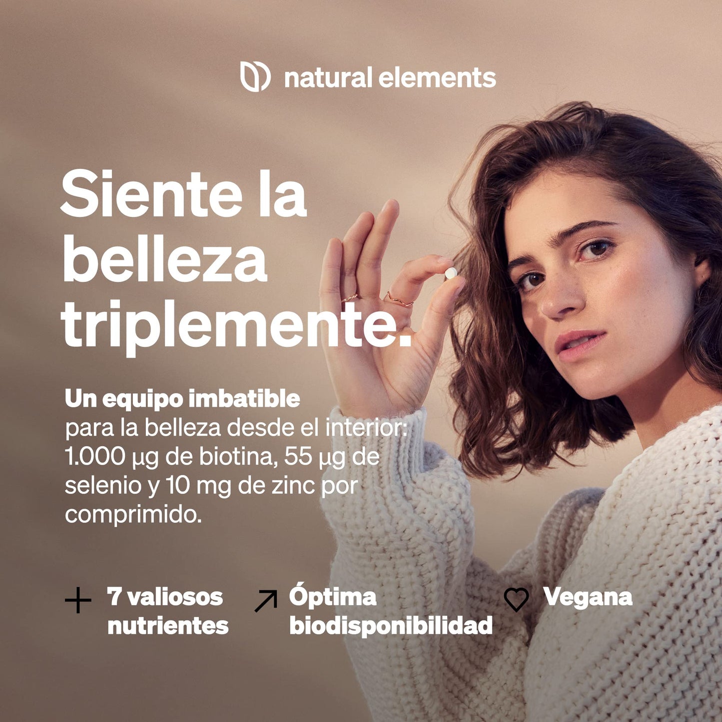 Biotina + Zinc + Selenio – Cabello Fuerte, Piel Sana y Uñas Resistentes