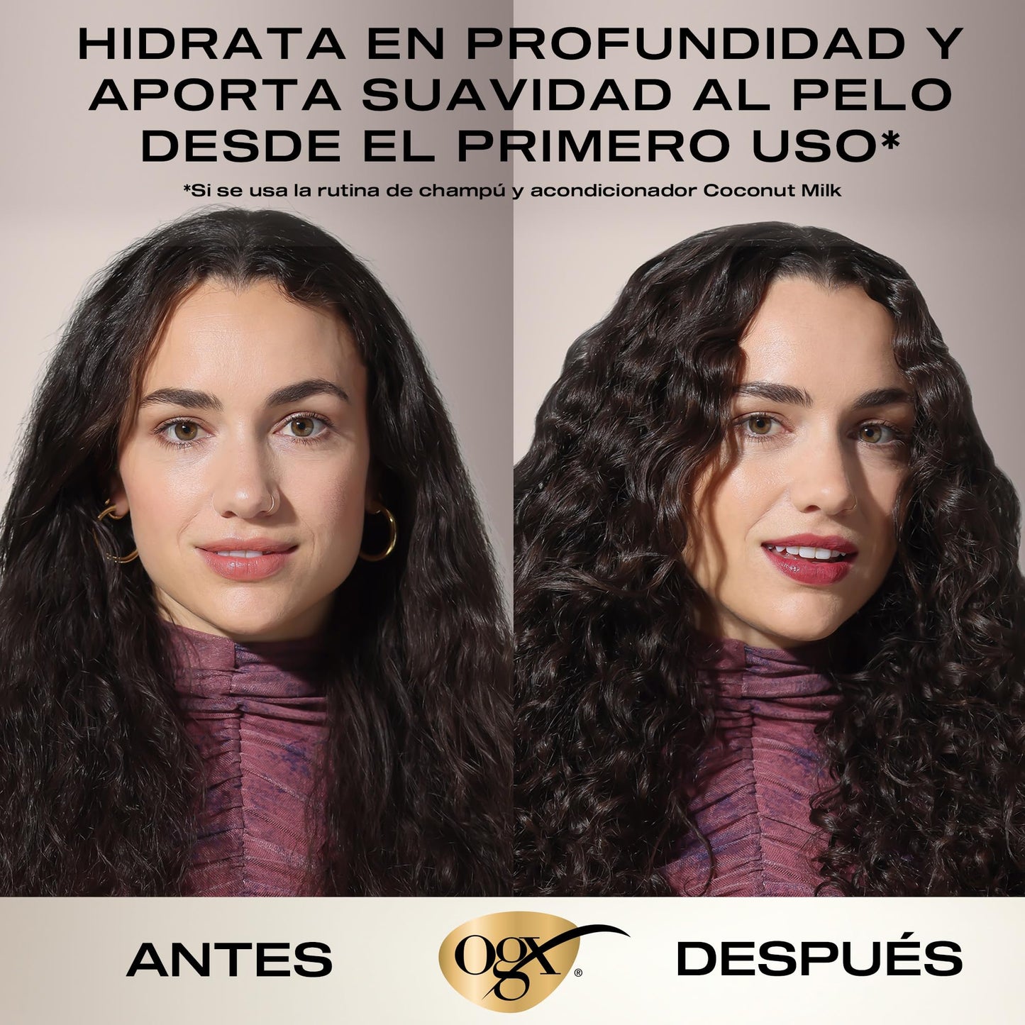 OGX Nourishing + Coconut Milk Conditioner 385 ml - Hidratación y Suavidad