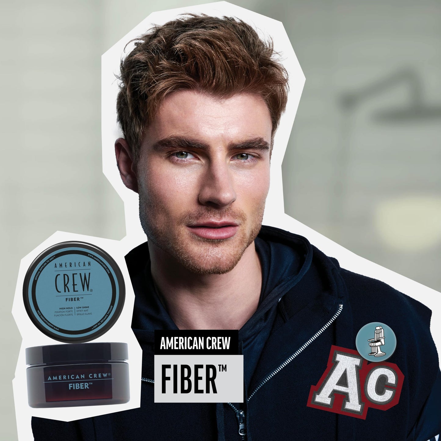 American Crew Fiber, Cera Fijación Fuerte Mate - 85g
