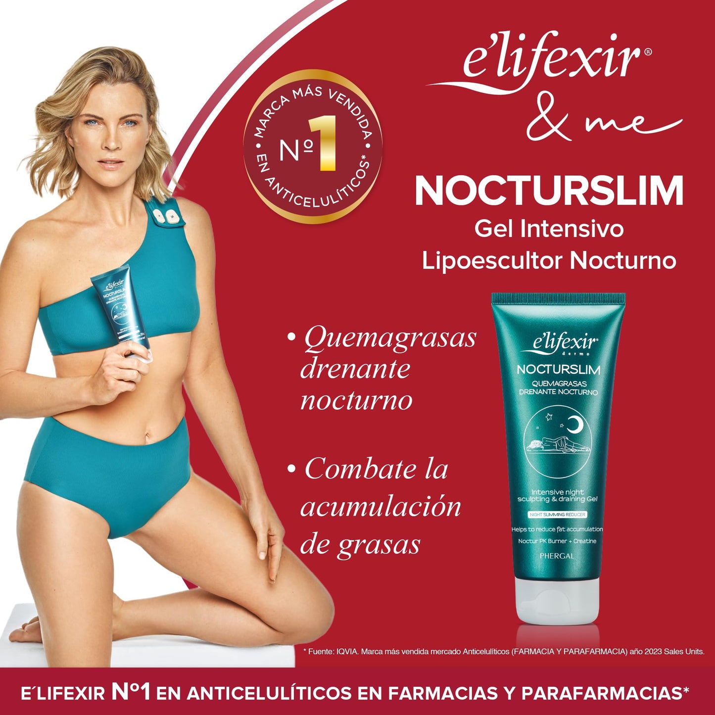 Elifexir Nocturslim Gel Quemagrasas y Anticelulítico Nocturno - 200 ml