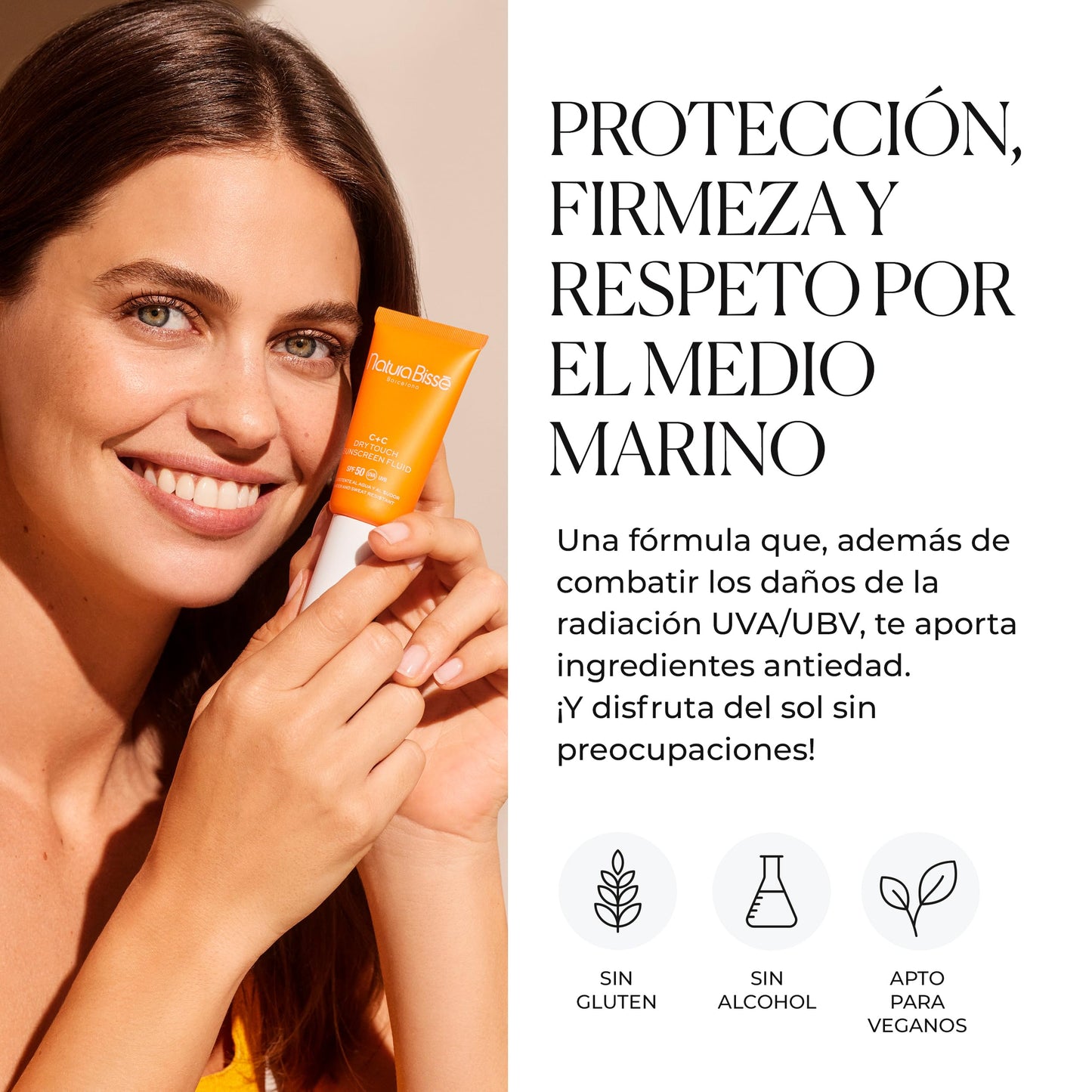 Natura Bissé C+C Vitamin SPF 30 Dry Touch Sunscreen Fluid | Firming Sunscreen | Face Cream with Protection | 30 ml