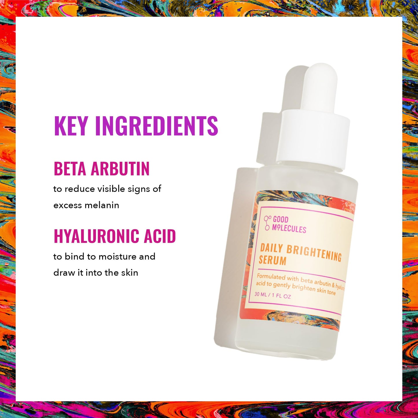 Good Molecules Daily Brightening Serum 30ml - Hidratación e Iluminación