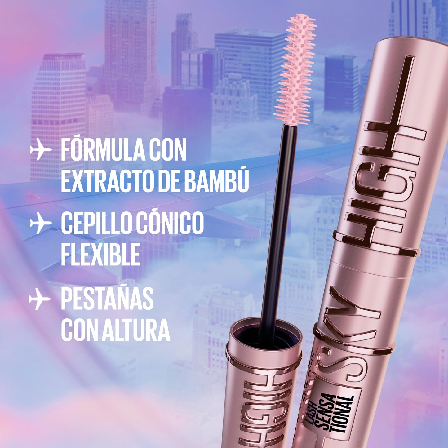 Máscara de Pestañas Sky High Maybelline - Volumen y Longitud 7.2 ml