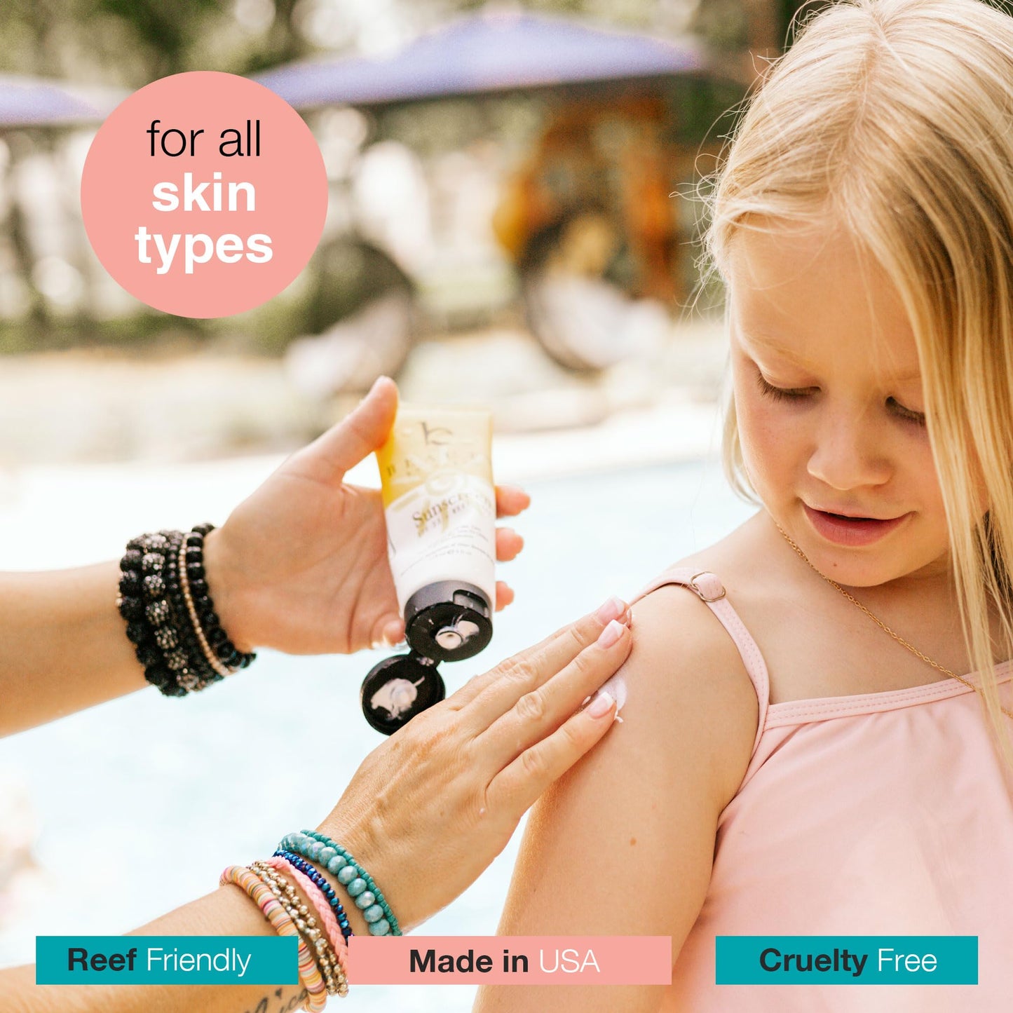 Mineral Sunscreen SPF 25 - With Natural, Mineral & Organic Ingredients - Non-Nano, Non-Toxic Zinc Sunscreen Gentle Enough for Kids & Babies Skin. Reef Safe.