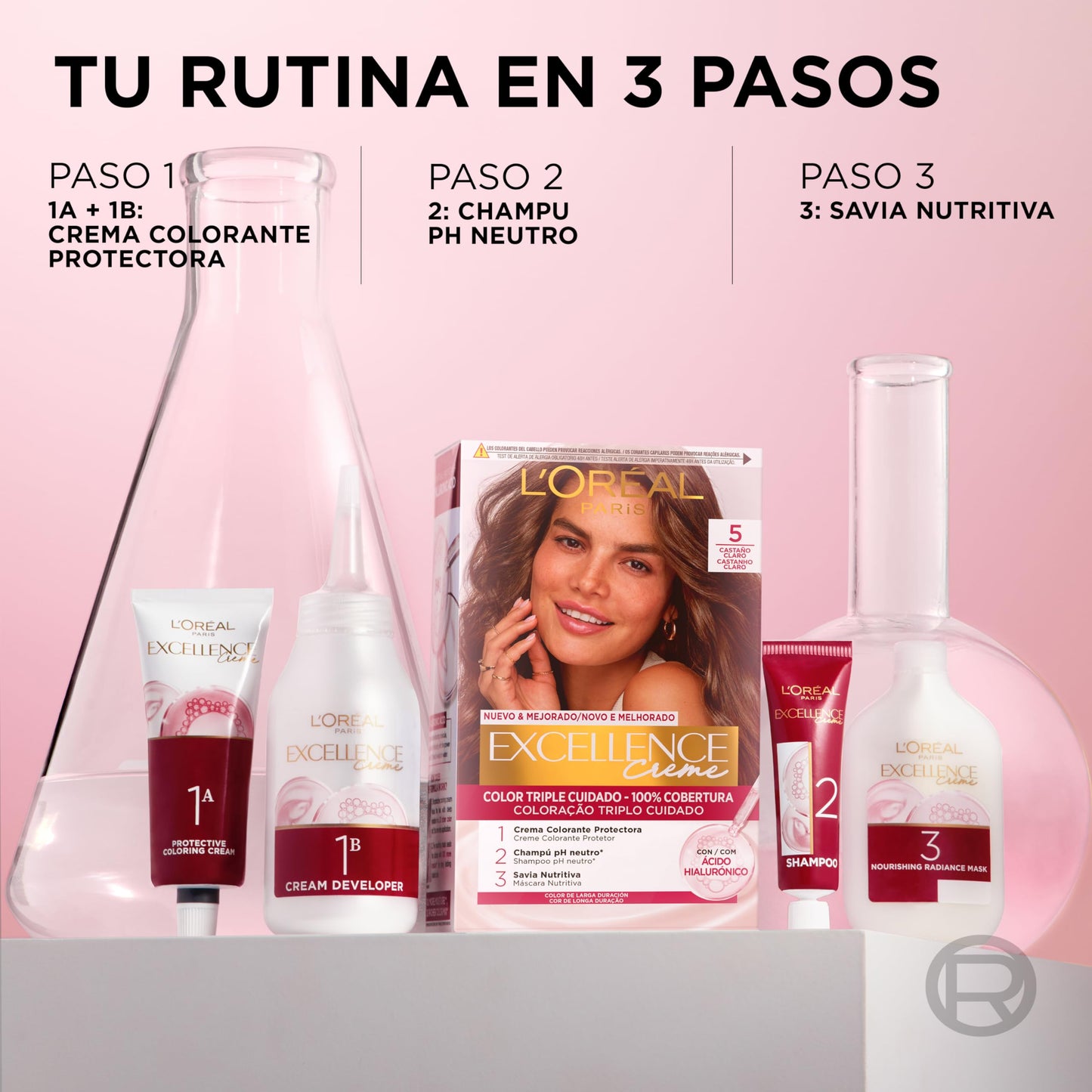 Tinte Permanente Excellence Crème 6.41 Avellana - L’Oréal Paris