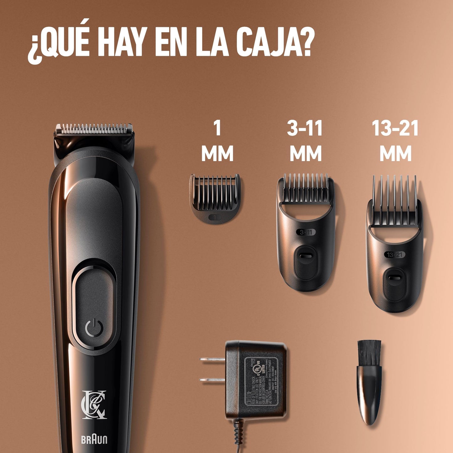 King C. Gillette Recortadora de Barba Inalámbrica con 3 Peines