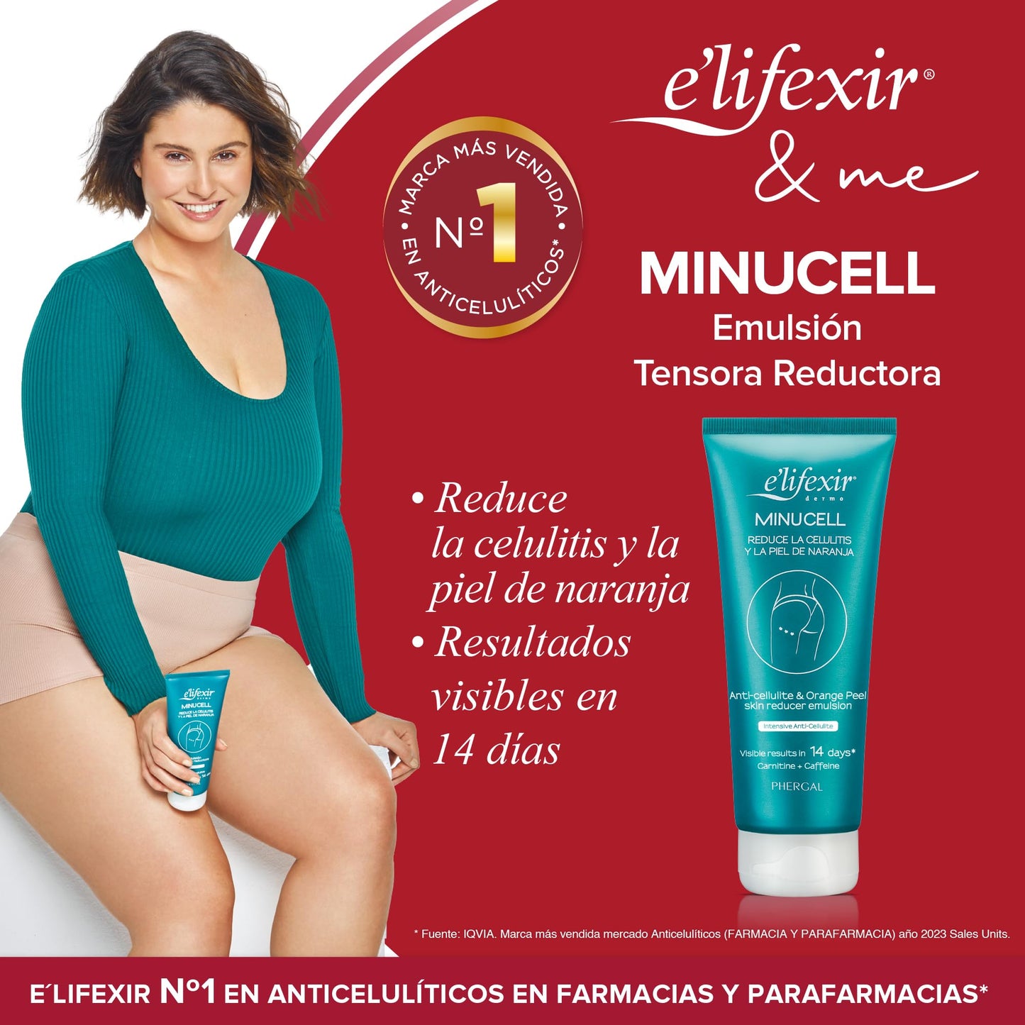 Elifexir Minucell - Crema Anticelulítica 200ml | Reduce Celulitis y Piel de Naranja