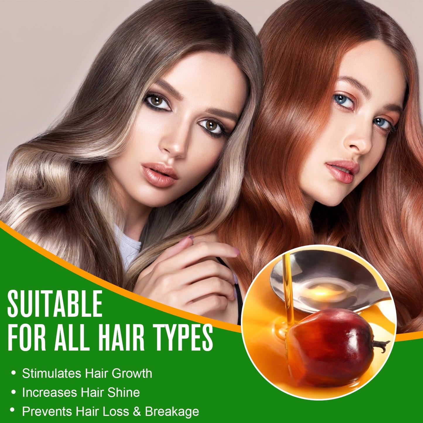 Batana Oil for Hair, Eyebrows and Eyelashes, Natural Cold Pressed Hair Growth Oil for Men Women, 60ml