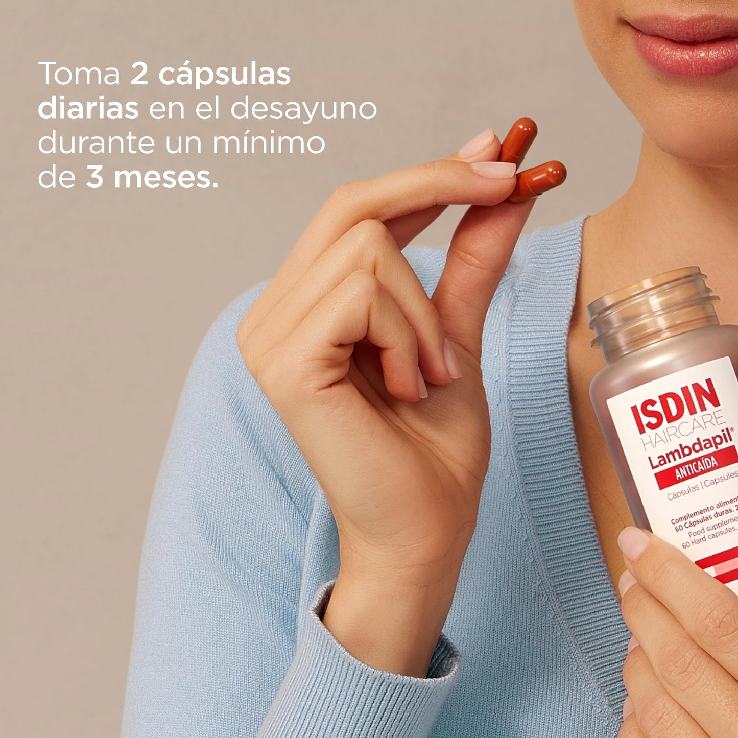 ISDIN Lambdapil 180 Cápsulas Anticaída - Nutrición y Crecimiento Capilar