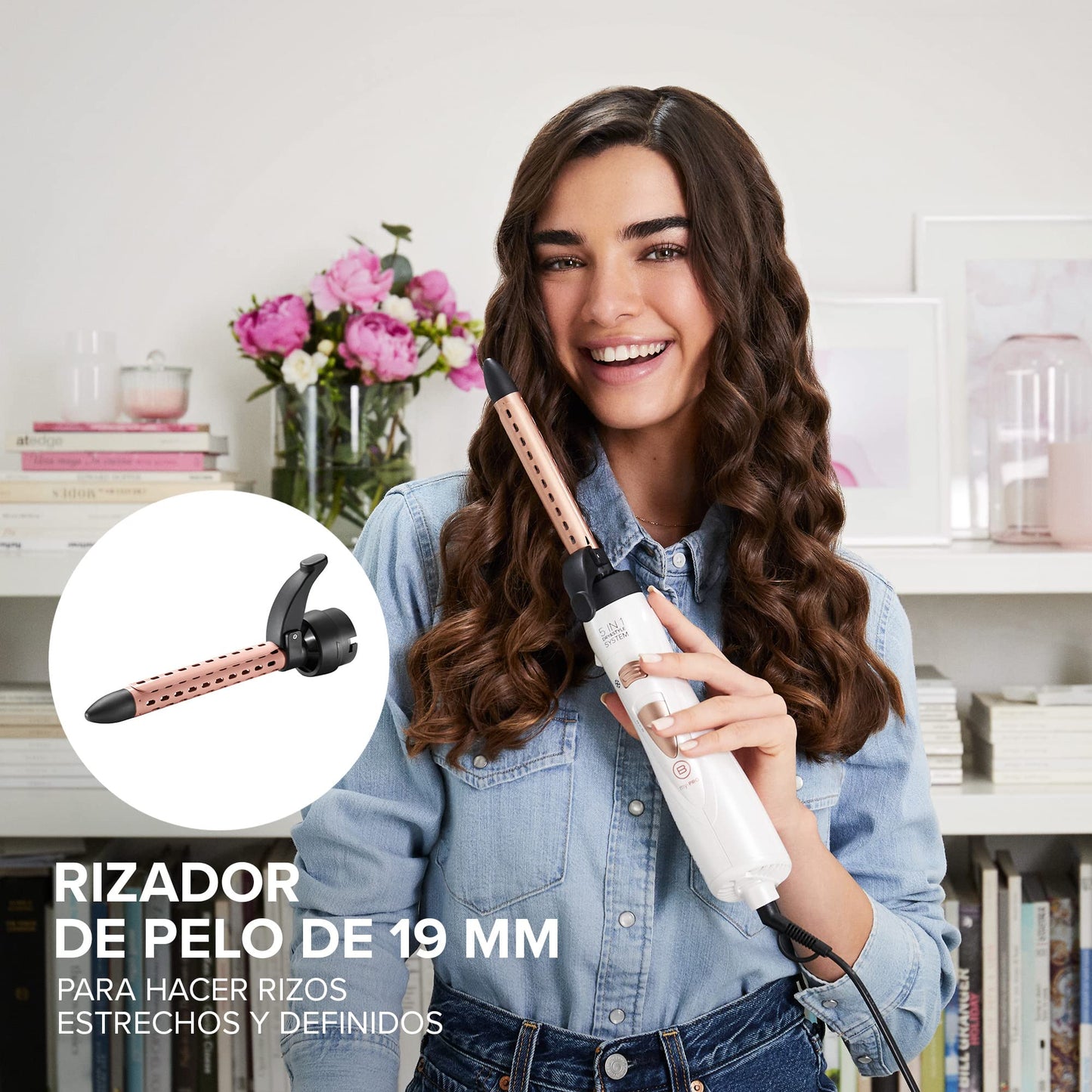 Bellissima My Pro Diffon Ceramic - Difusor de Aire Caliente para Rizos Definidos sin Encrespamiento, 700W