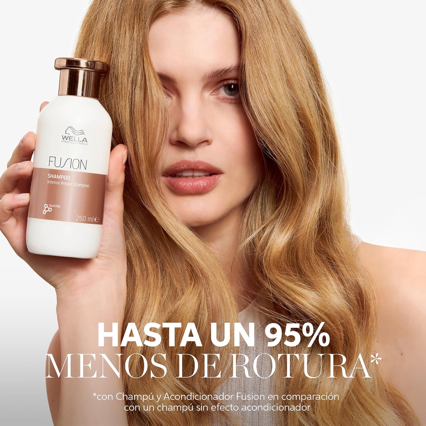 Wella Professionals Fusion – Champú de Reparación Intensa para Cabello Seco y Dañado, 1L