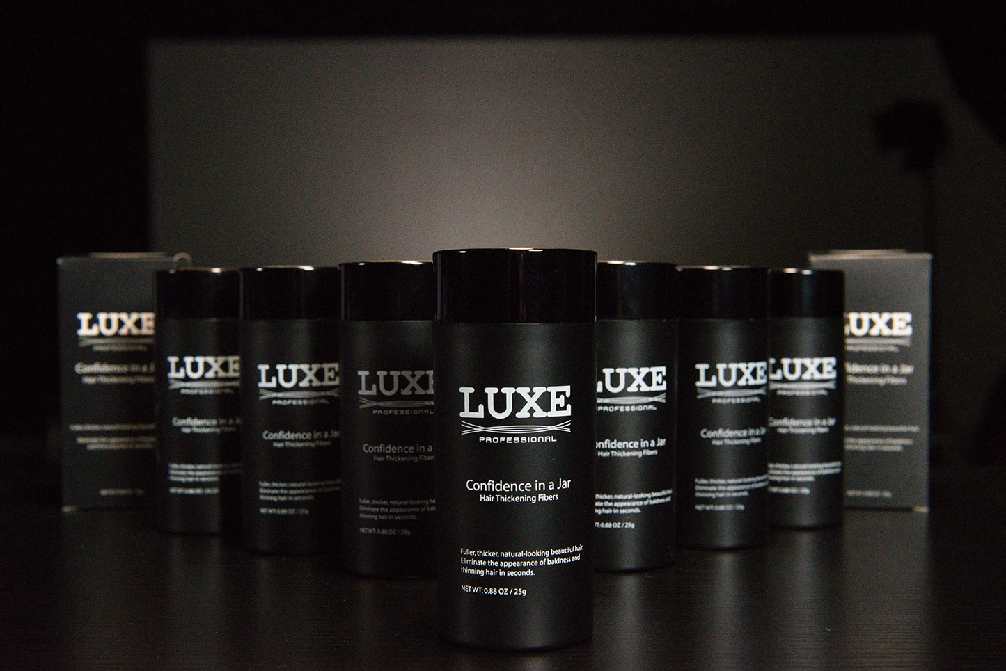 Fibras Espesantes LUXE con Queratina Natural - Negro (25g)