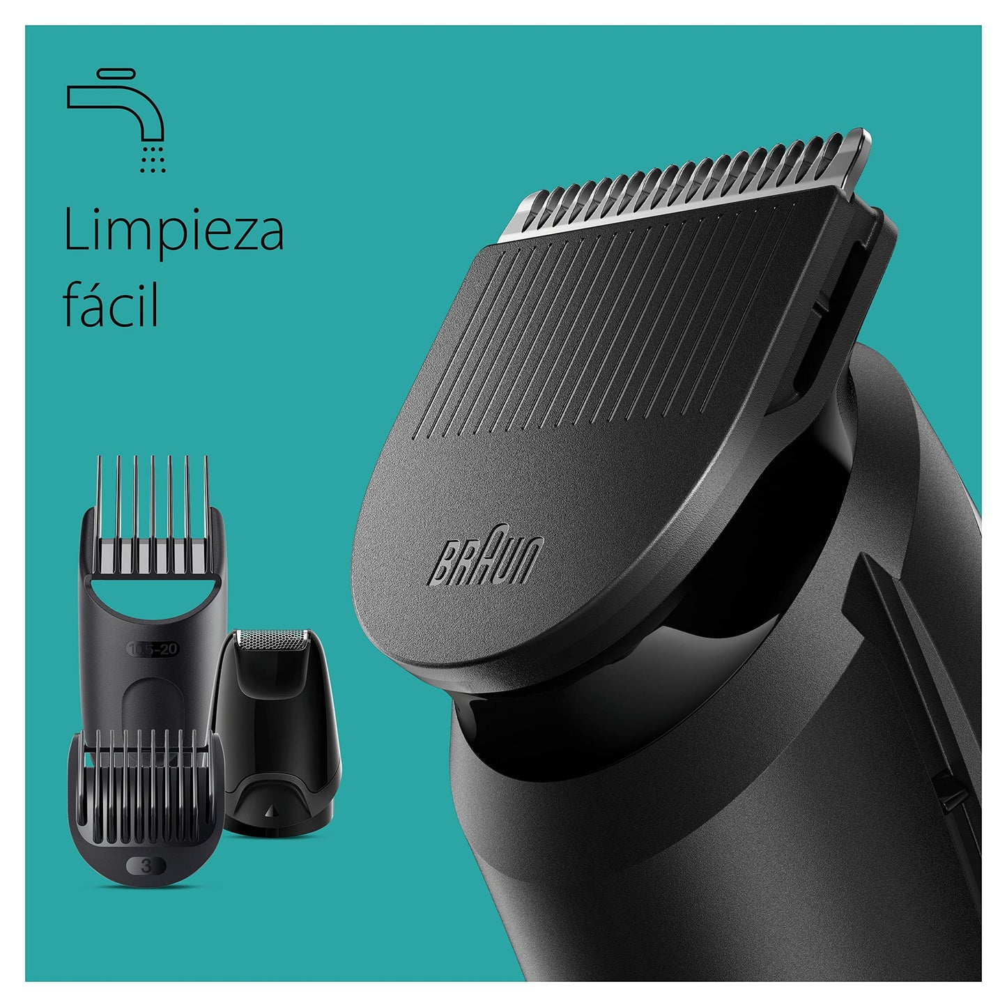 Braun Series 3 MGK3420 All-in-One Trimmer, 6-in-1 Beard Kit, Shaver, Hair Clipper for Men, Hair and Much More