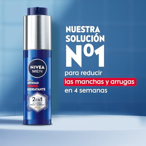 NIVEA MEN Power Pack Anti-Aging Moisturizing Cream SPF30 2 in 1 Anti-Aging and Anti-Spot + Anti-Aging Serum 2 in 1 Anti-Aging and Anti-Spot, Reduces Wrinkles and Spots, Moisturizes the Skin