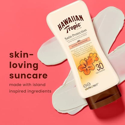 Hawaiian Tropic Satin Protection SPF 30 Ultra Radiance - Pack 3x180ml