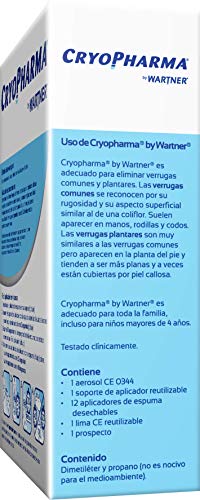 Cryopharma Spray 50ml - Tratamiento Anti Verrugas Comunes y Plantares