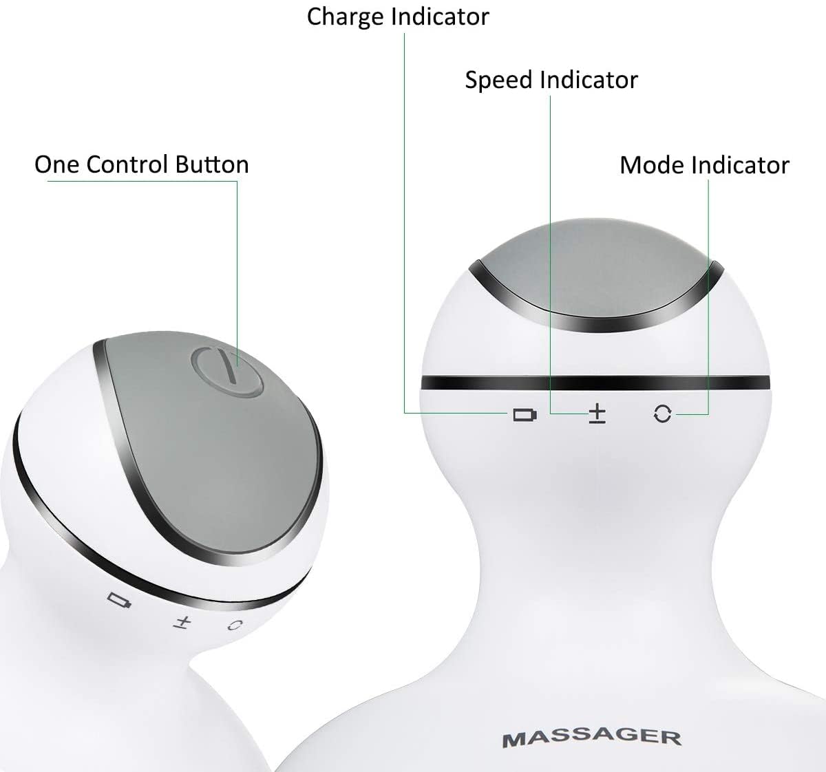 LATME Masajeador Eléctrico de Cabeza de Cuero Cabelludo Masajeador Portátil Cabezas con 84 Nodos,para Estimular Crecimiento del Cabello y Relajación del Estrés