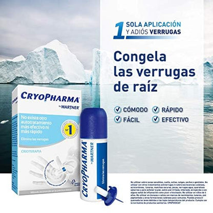 Cryopharma Spray 50ml - Tratamiento Anti Verrugas Comunes y Plantares