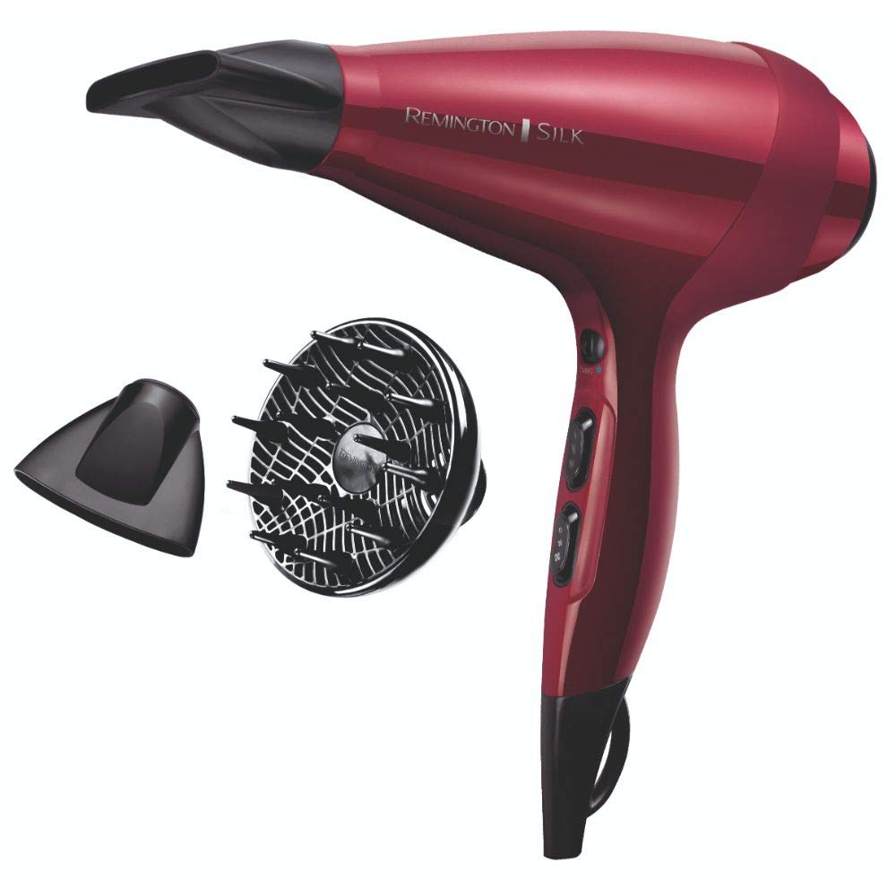 Remington Secador de Pelo Profesional Silk - 2400W, Iónico y Antiencrespamiento