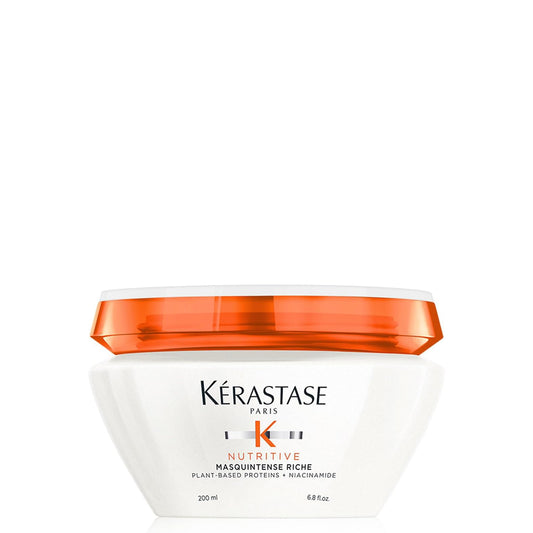 Kérastase Nutritive, Hydrating Mask, For Dry Hair, Protects, Nourishes and Repairs, With Essential Nutrients, Masquintense Riche, 200 ml