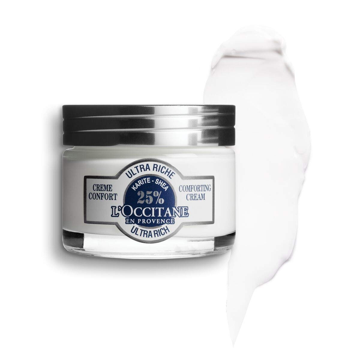 L'Occitane Crema Comfort Ultra Ricca al Karité, Nutre per 48 Ore e Profuma, per Pelle Molto Secca e Sensibile, Ideale per il Freddo Estremo, Prodotta in Francia, 50ml