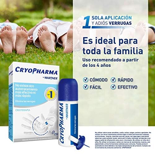 Cryopharma Spray 50ml - Tratamiento Anti Verrugas Comunes y Plantares