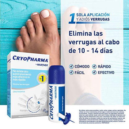 Cryopharma Spray 50ml - Tratamiento Anti Verrugas Comunes y Plantares