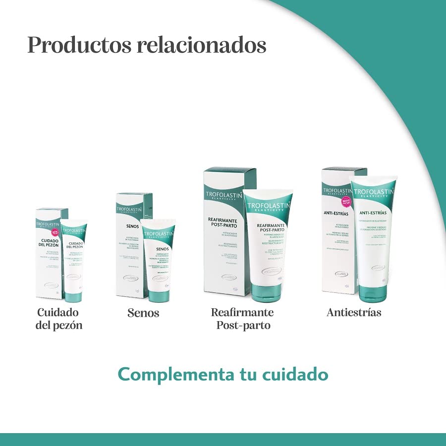 Trofolastin - Reafirmante de Senos -Crema antiestrías para senos, restructura y tensa la piel - Con Centella asiática- 75 ml