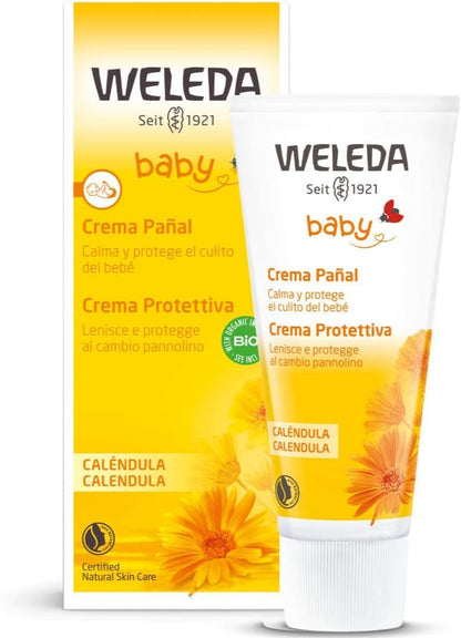 Weleda Crema Pañal de Caléndula – Protege y Calma la Piel del Bebé (75 ml)