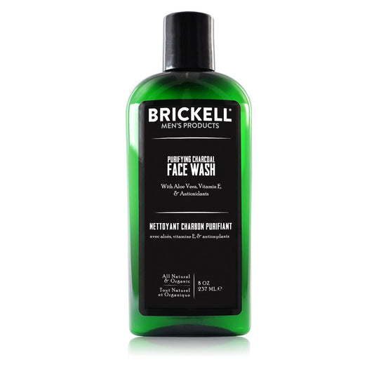 Brickell Men's Products - Jabón Facial Purificante con Carbón - Natural y Orgánico - 237 ml